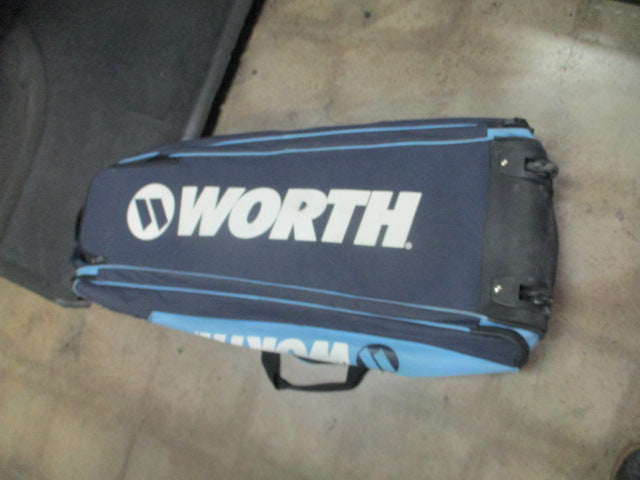 Load image into Gallery viewer, Used Worth Roller baseball softball bag With Wheels, Has Small tear (SEE PIC)
