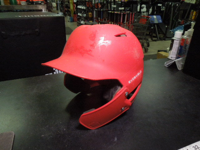 Load image into Gallery viewer, Used Evoshield Batting Helmet in Red with Jaw Guard Size ML
