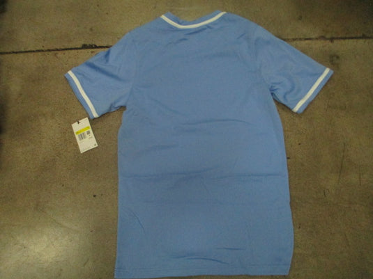 Nike Vapor Select V-Neck Baseball Jersey Light Blue Men's Size Small