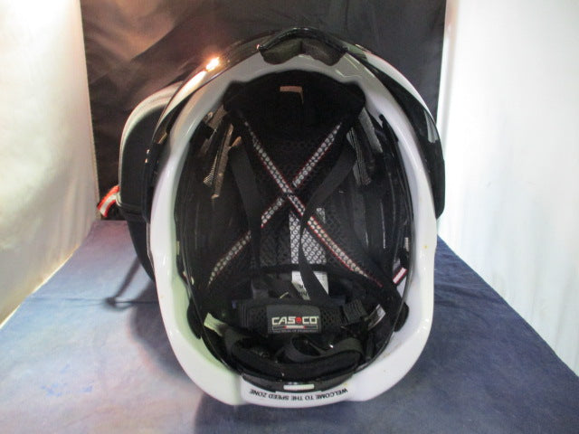 Load image into Gallery viewer, Used Casco SPEEDairo White Bicycle Helmet w/ Visor Size Medium (54-59cm)
