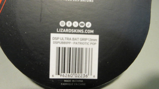 New Lizard Skins DSP Ultra PATRIOTIC POP Bat Grip Tape - 1.1 mm