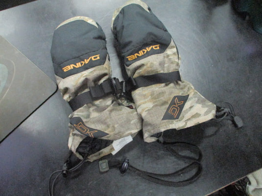 Used Dakine Snow Mitts Size Mens 8.5 Hole on Right Hand Thumb