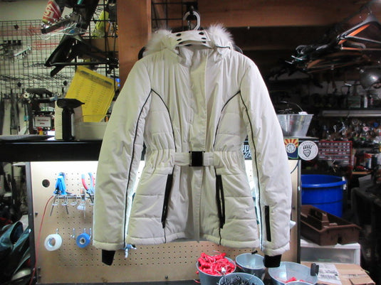 Used Top Shop Snow Winter Snow Jacket W/ Belt - Size 6