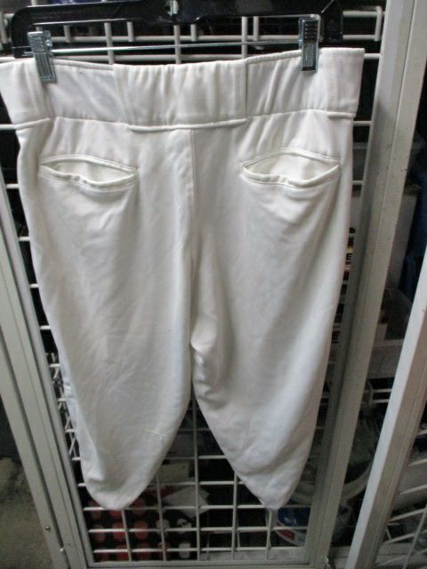 Used Rawlings White & Black Piping Knicker Bottom Pants Adult Size Large - wear