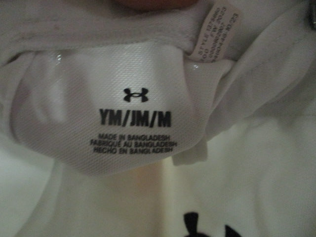 Load image into Gallery viewer, Used Under Armour White Youth Med BASEBALL PANT
