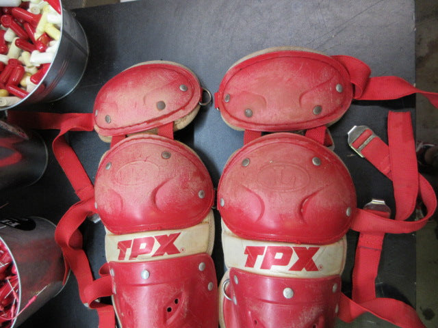 Load image into Gallery viewer, Used Louisville Slugger TPX Catchers Shin Guards - Youth

