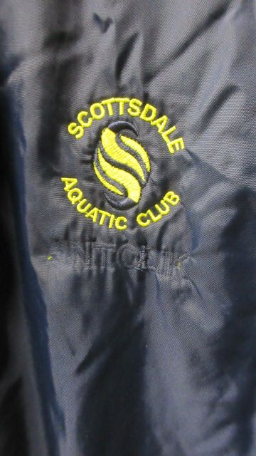 Used Area Scottsdale Aquatic Club Swim Parka Adult Size Large