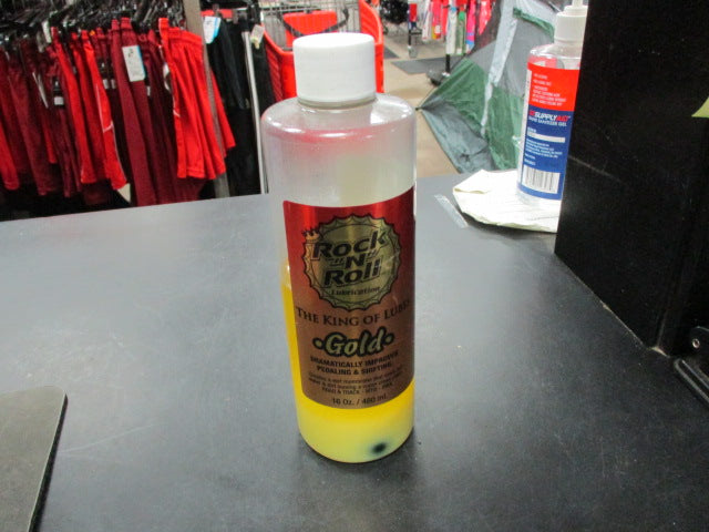 Load image into Gallery viewer, Rock-N-Roll Gold Lube Squeeze Bottle 16oz
