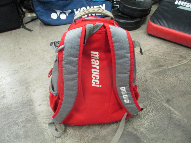 Load image into Gallery viewer, Used Marucci Red Baseball Equipment Backpack
