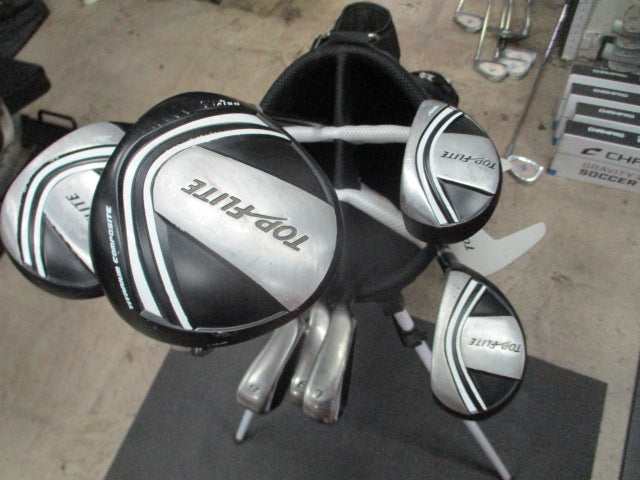 Load image into Gallery viewer, Used Top Flite Stainless Complete set w/ Bag and Putter RH
