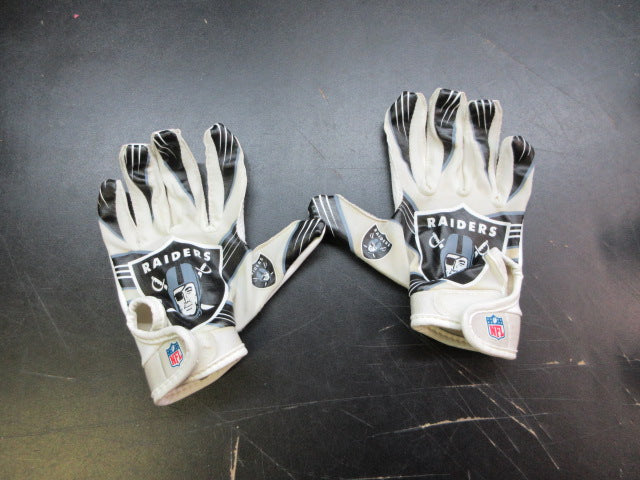 Load image into Gallery viewer, Used Franklin Raiders Football Gloves - Size Youth XS/S
