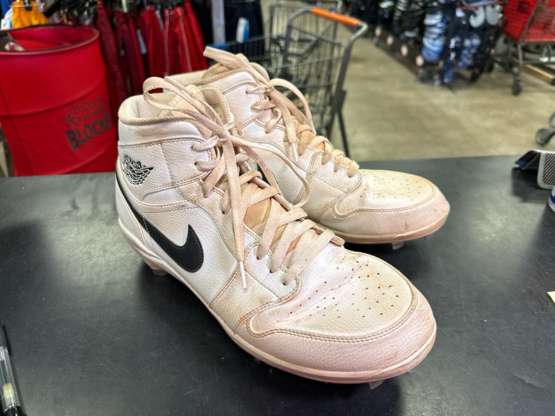 Load image into Gallery viewer, Used Nike Air Jordan 1 Mid Metal Cleats Size 13
