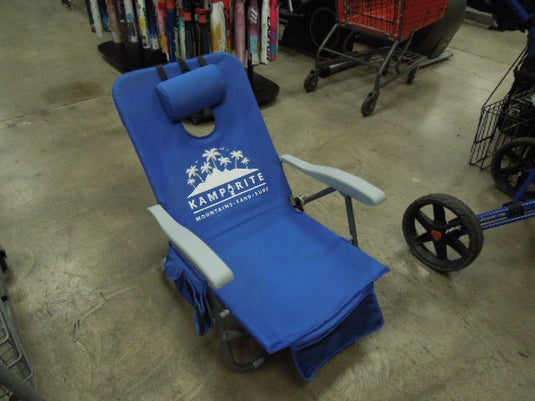 Used Kamp-Rite Beach Chair + Cornhole Game Combo includes 10 Bags 2 Chairs