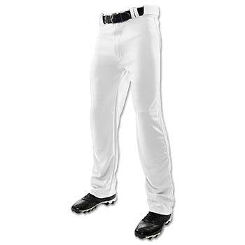 New Champro Open Bottom Baseball Pant Youth Size Large - White