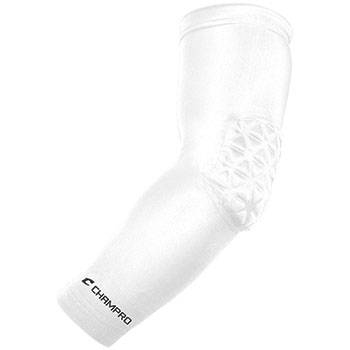 New Champro White Arm Sleeve with Elbow Padding -Medium