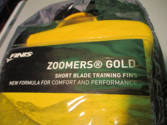 Used Fins Zoomers Gold Short Blade Size 9-10 Mens Training Fins