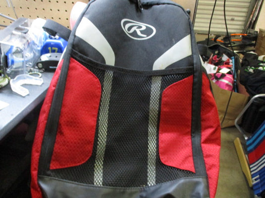 Used Rawlings  Baseball bag back pack helmet and bat slot