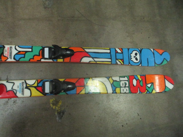 Load image into Gallery viewer, Used Scott P3 168cm Dual Tip Downhill Skis With Rossignol Bindings
