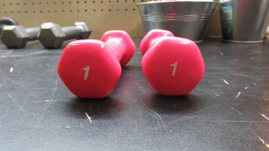 Used 1lb Neoprene Dumbbell Set - QTY 2