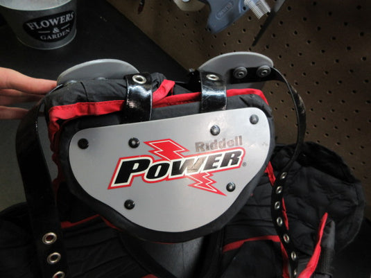 Used Riddell Power JPX SK Football Shoulder Pads W/ Back Plate  - Size Medium