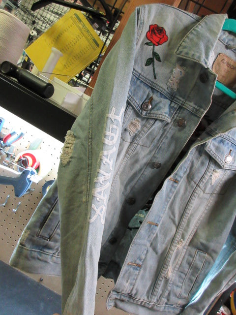 Load image into Gallery viewer, Used Carbon Denim Jacket - Adult Small
