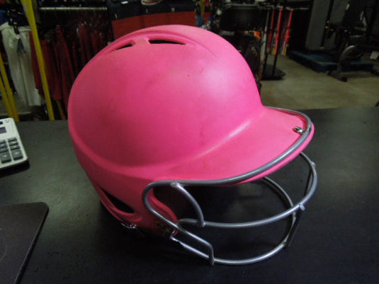 Used Champro Hot Pink Softball Helmet and Mask Size 6 - 6 1/2
