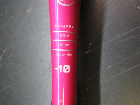 Used Easton Pink Sapphire 28" -10 Fastpitch Softball Bat