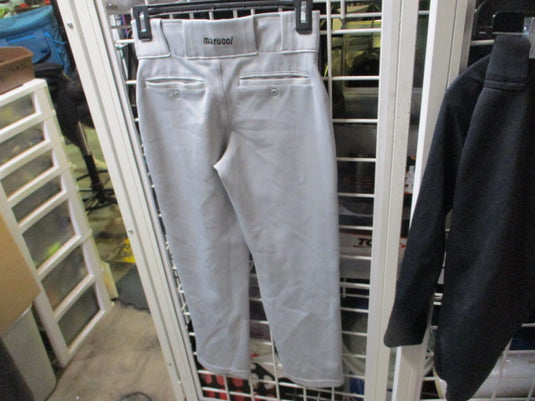 Used Marucci Grey Open Bottom Baseball Pants Size Youth Large