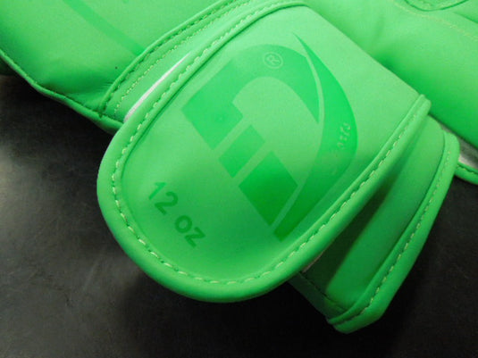 Used Defy Sports Gel Shock Boxing Gloves in Green 12 oz