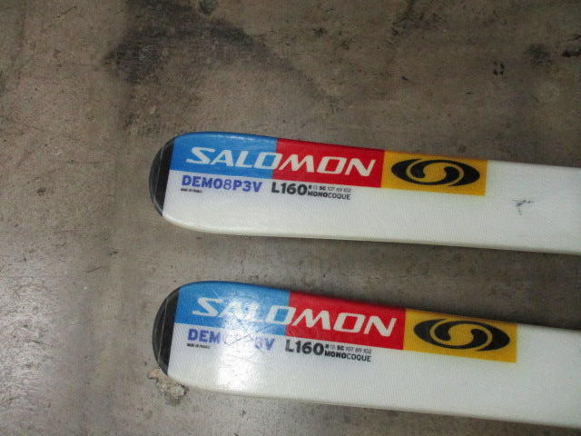 Load image into Gallery viewer, Used Salomon 160CM Pilot Skis With Salomon Bindings
