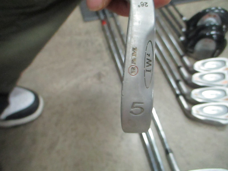 Load image into Gallery viewer, Used Ram FX3 IW2 Iron Set 3-PW, Driver 3 Wood, 5 Wood - RH W/ Bag
