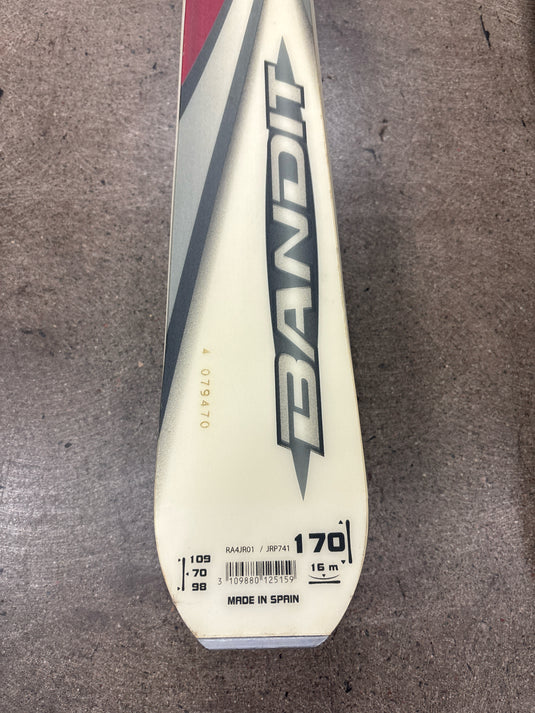 Used Rossignol Bandit 170cm Skis w/ Power100 Bindings