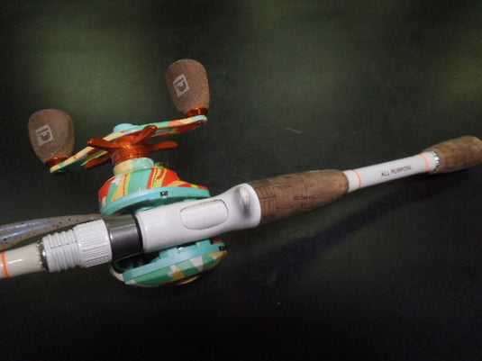 Used ProFISHiency 7 ft 6 in Heavy Krazy Baitcast Reel and Rod Combo