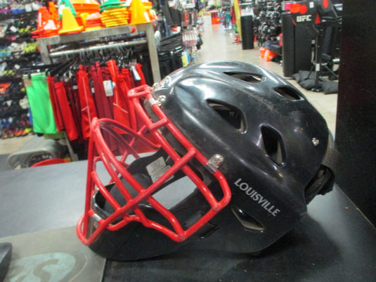 Used Louisville Slugger PG Series 5 Size 6 3/8- 7 1/8 Catchers Helmet