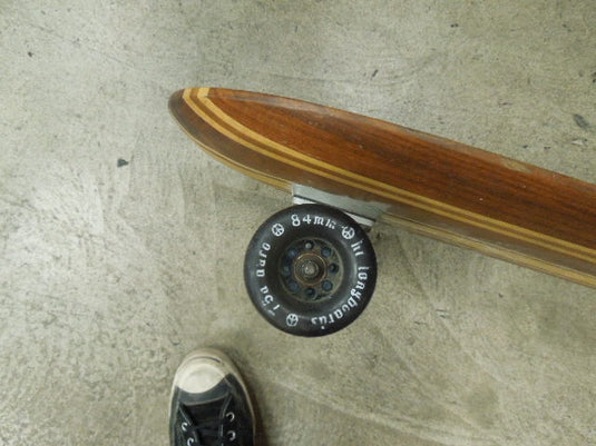 Vintage Hi Longboard Handcrafted Real Wood Sidewalker Surfer Style Board 37"