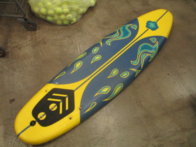 Load image into Gallery viewer, Used 6ft Foam Surfboard w/ Fins &amp; Leash

