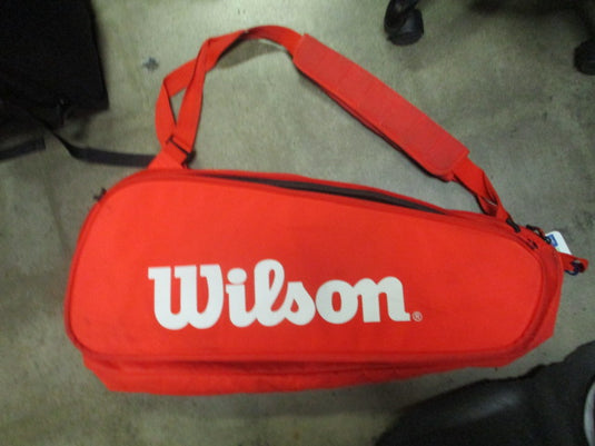 Used Wilson Red Large Tennis RACQUET BAG
