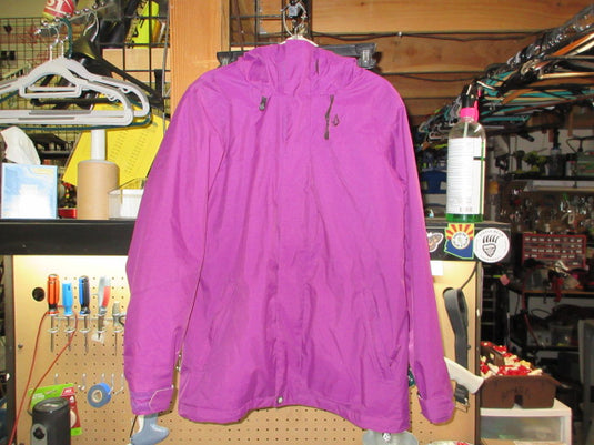 Used Volcom Sky Winter Purple thermonite Hooded Jacket - Size Medium