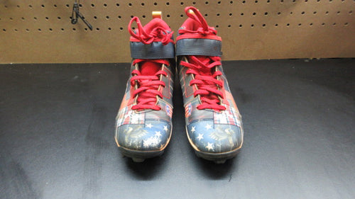 Used Under Armour BH American Flag Baseball Cleats - Size Youth 5.5