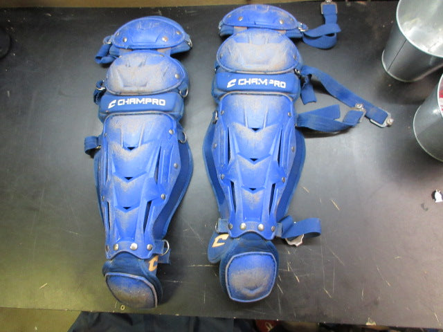 Load image into Gallery viewer, Used Champro Optimus MVP Plus Catchers Shin Guards - Size Youth
