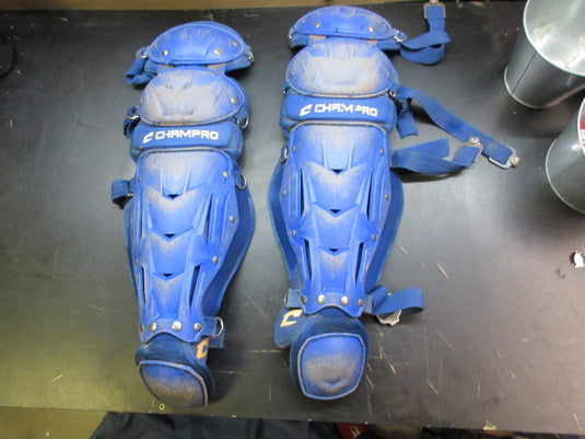 Used Champro Optimus MVP Plus Catchers Shin Guards - Size Youth
