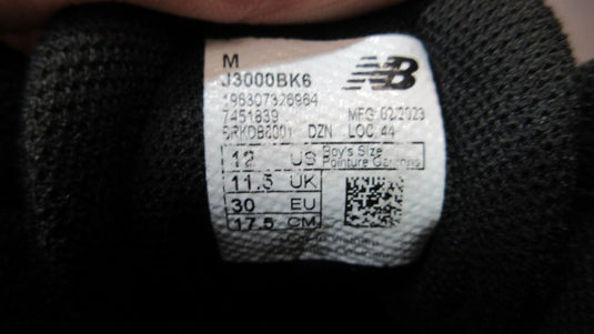 Used New Balance 3000 V6 Baseball Cleats - Size Youth 12