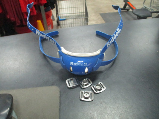 Used Riddell Blue Youth Football helmet Chin Strap