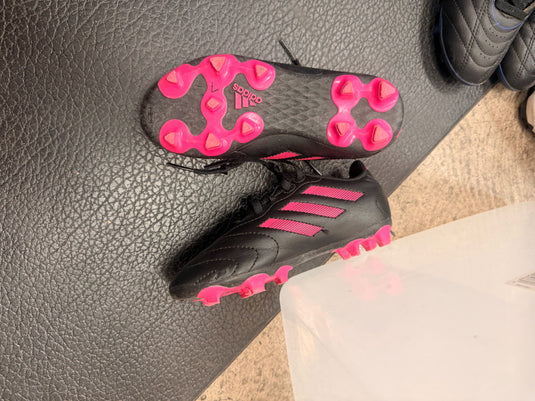 Used Pink and black Adidas Size11 Soccer Cleat
