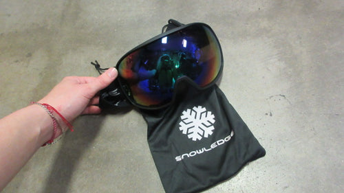 New Snowlodge Backflip Ski Goggles - Matte Black/ Fake Green