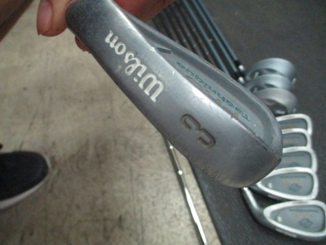 Load image into Gallery viewer, Used Wilson Pro Technique Iron Set 3-9, PW, Driver, 5 Wood, 3 Wood - RH

