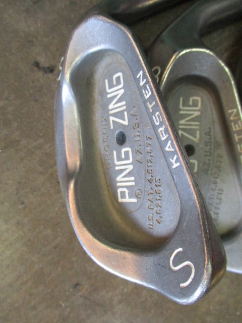 Load image into Gallery viewer, Used Ping Zing Black Dot Iron Set 3-9 Sand Wedge (Need Re-Grip)

