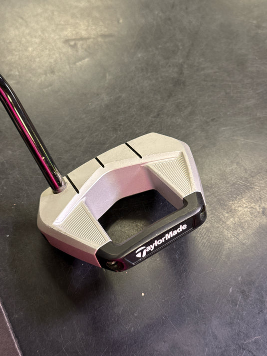 Used TaylorMade Spider S Platinum Pure Roll 65G Offset Right Hand Mallet Putter