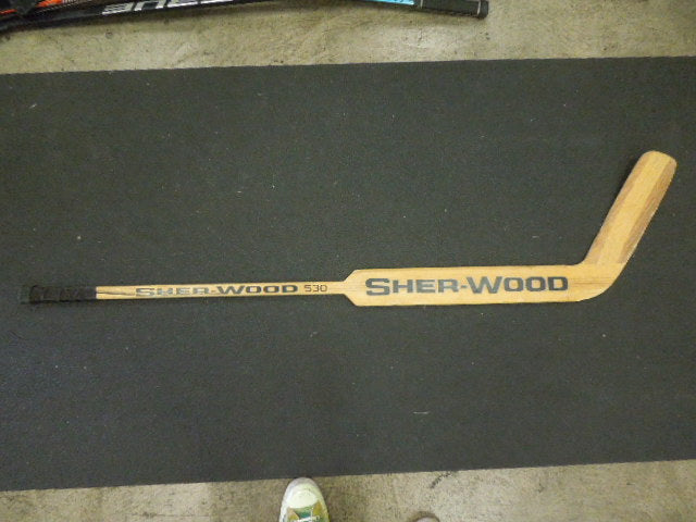 Load image into Gallery viewer, Used Sher-Wood 530 Wood Goalie Hockey Stick
