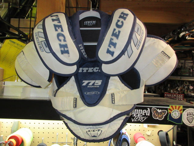 Load image into Gallery viewer, Used Itech 775 Hockey Shoulder Pads - Size Junior Large
